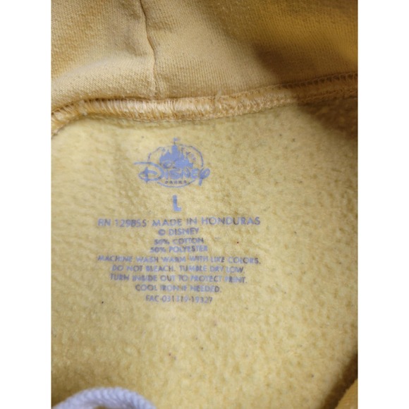 Disney Parks Retro Rainbow Hoodie Sweatshirt - Large- Yellow - Disneyland Resort - Picture 5 of 5
